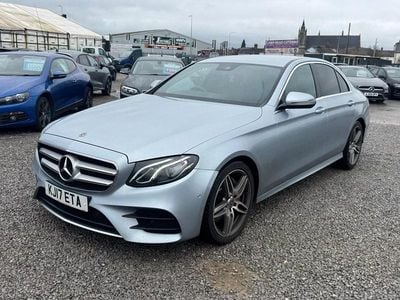Silver Used 2017 Mercedes E220 AMG line Sedan | £14,850 (Fair price)