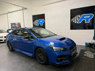 Used Subaru WRX STI 350 HP (257 kW) 2015 Blue Sedan