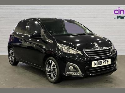 Black Used 2018 Peugeot 108 Allure Hatchback | £6,365 (Fair price)
