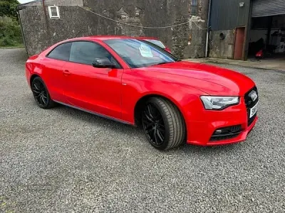 Used Audi A5 Black Edition 190 HP (139 kW) 2016 Red Coupe