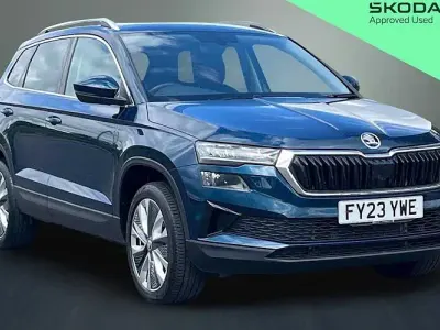Gebraucht Skoda Karoq SE L 150 PS (110 kW) 2023 Blau SUV