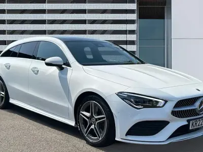Used Mercedes CLA250 AMG Line Premium Plus 224 HP (164 kW) 2022 Blue Coupe