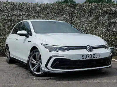 Used VW Golf VIII R-line 130 HP (95 kW) 2020 White Hatchback