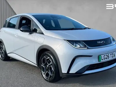New BYD Dolphin Boost 129 kW (176 HP) 2026 White Hatchback