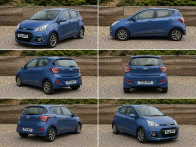 Used Hyundai i10 Premium 87 HP (63 kW) 2015 Blue Hatchback