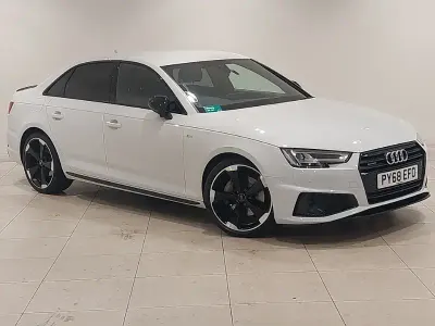 Used Audi A4 Black Edition 190 HP (139 kW) 2019 White Sedan