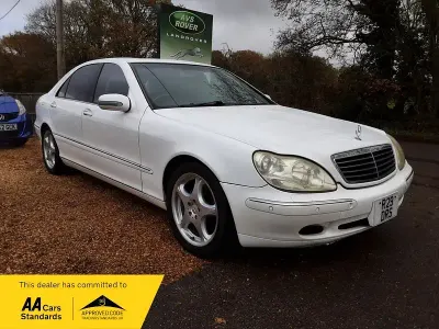 Used Mercedes S500 1999 White Sedan