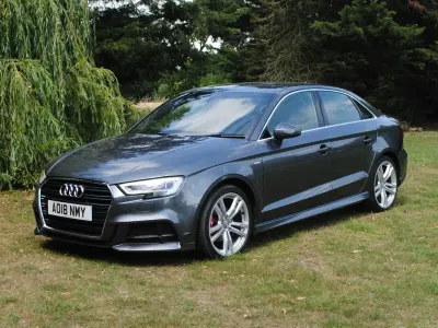 Used Audi A3 S-Line 150 HP (110 kW) 2018 Grey Sedan