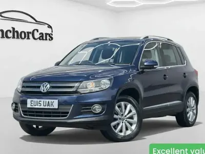 Second-hand VW Tiguan Match 140 CP (102 kW) 2015 Albastru SUV