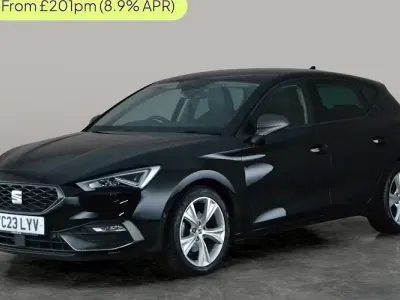 Usado Seat Leon FR 131 CV (96 kW) 2023 Negro Utilitario
