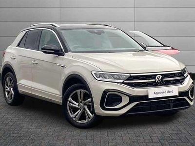 Ascot grey with black roof Used 2023 VW T-Roc R-line SUV | £24,895 (Fair price)