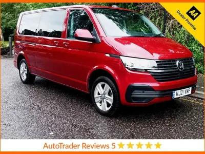 Used VW T6.1 SE 150 HP (110 kW) 2021 Red Van