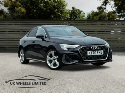 Used Audi A3 S-Line 110 HP (80 kW) 2021 Black Sedan