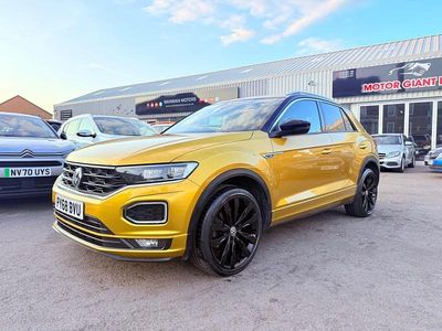 Yellow Used 2018 VW T-Roc R-line SUV | £13,675 (Fair price)