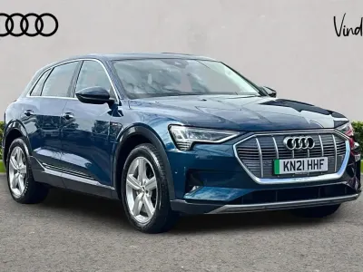 Used Audi e-tron Advanced 300 kW (408 HP) 2021 Blue SUV