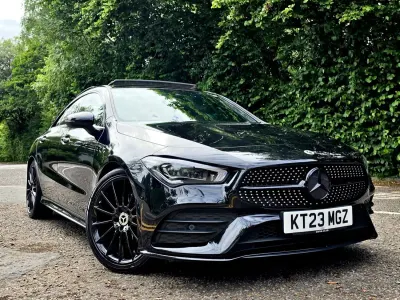 Used Mercedes CLA180 AMG Line Premium Plus 136 HP (100 kW) 2023 Black Coupe
