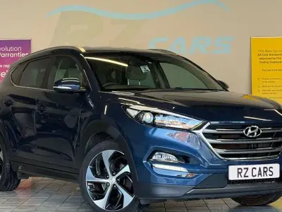 Usado Hyundai Tucson Premium 136 HP (100 kW) 2017 Azul SUV