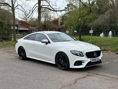 Used Mercedes E220 AMG line 2018 White Coupe