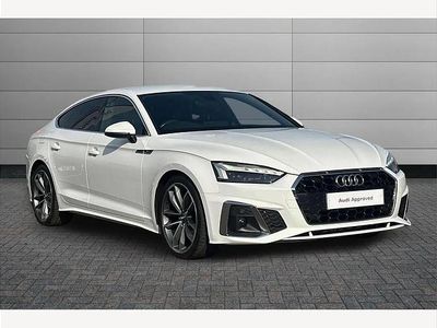 Used Audi A5 Sportback S-Line 163 HP (119 kW) 2020 White Hatchback