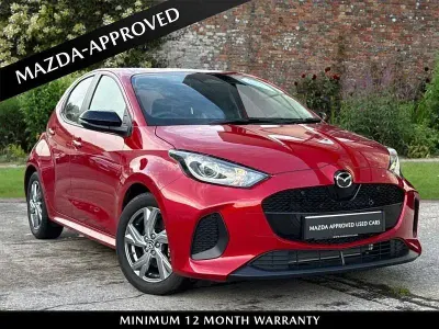 Begagnad Mazda 2 Exclusive-Line 116 HK (85 kW) 2025 Röd Halvkombi