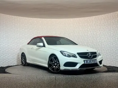 Used Mercedes E250 AMG line 2015 White Cabriolet