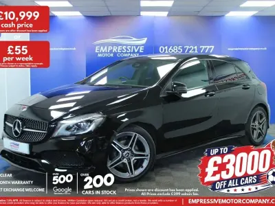 Used Mercedes A200 AMG line 136 HP (100 kW) 2016 Black Hatchback
