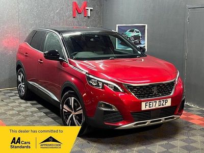 Red Used 2017 Peugeot 3008 GT-line Hatchback | £11,490 (Fair price)