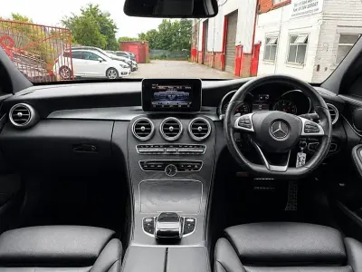 Used Mercedes C200 AMG line 2017 White Sedan