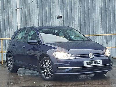 Used VW Golf VII SE 130 HP (95 kW) 2018 Blue Hatchback