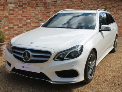 Begagnad Mercedes E250 AMG line 2014 Vit Kombi