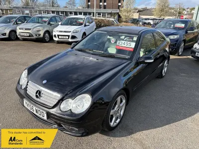 Used Mercedes C180 143 HP (105 kW) 2006 Black Coupe