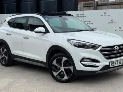 Second-hand Hyundai Tucson Premium SE 185 CP (136 kW) 2018 Alb SUV