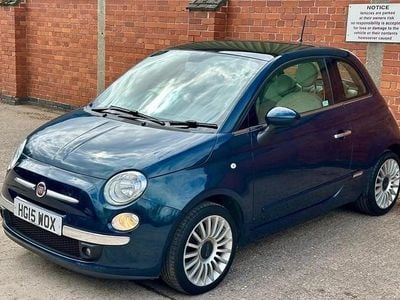 Used Fiat 500 Lounge 69 HP (50 kW) 2015 Blue Hatchback