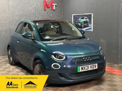Used Fiat 500e Icon 86 kW (118 HP) 2021 Green Hatchback