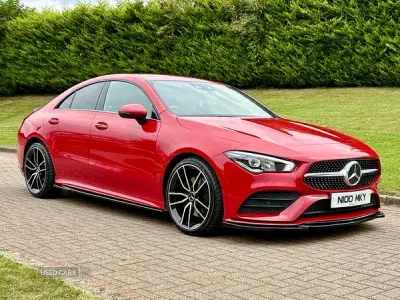 Used Mercedes CLA220 AMG Line Premium 190 HP (139 kW) 2019 Red Coupe