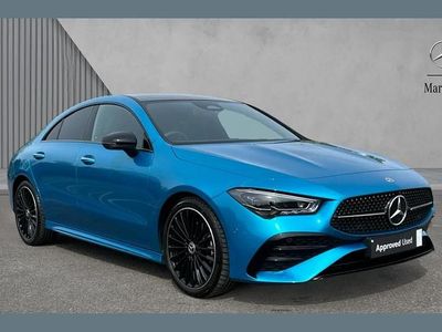 Used Mercedes CLA200 AMG Line Premium Plus 161 HP (118 kW) 2025 Blue Coupe