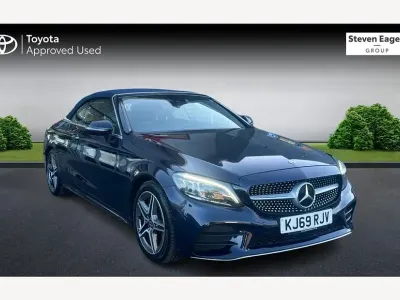 Used Mercedes C200 AMG Line Premium Plus 181 HP (133 kW) 2020 Blue Cabriolet