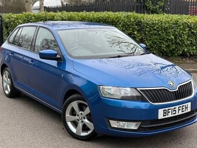 Used Skoda Rapid SE 90 HP (66 kW) 2015 Blue Hatchback