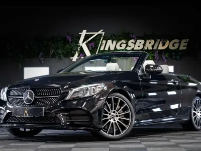 Used Mercedes C300 AMG line 2021 Black Cabriolet