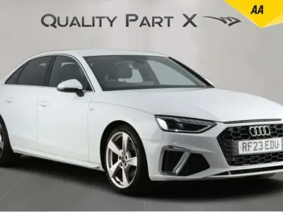 Begagnad Audi A4 S-Line 150 HK (110 kW) 2023 Vit Sedan