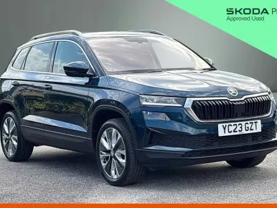 Used Skoda Karoq SE L 150 HP (110 kW) 2023 Petrol blue metallic SUV