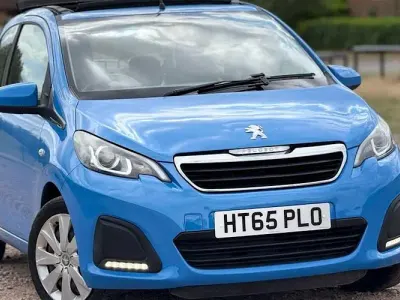 Used Peugeot 108 Active 68 HP (50 kW) 2016 Blue Cabriolet