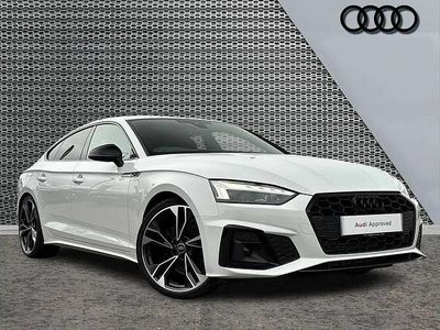Used Audi A5 Sportback Black Edition 147 HP (108 kW) 2022 White Hatchback