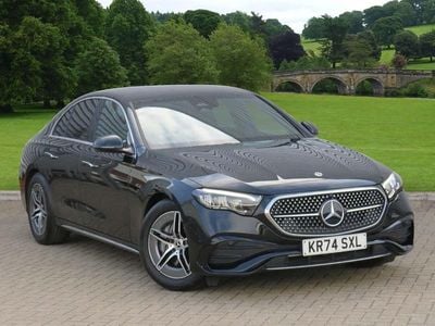 Obsidian black metallic Used 2024 Mercedes E200 AMG line Sedan | £40,442