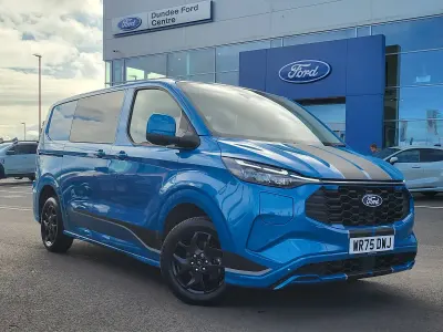 New Ford Transit Custom Sport 232 HP (170 kW) 2025 Digital aqua blue Cabriolet