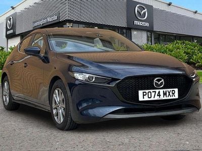 Begagnad Mazda 3 Center-Line 2024 Blå Halvkombi