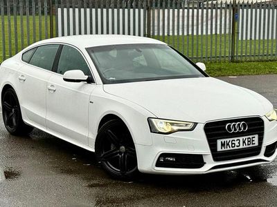Used Audi A5 S-Line 2013 White Hatchback
