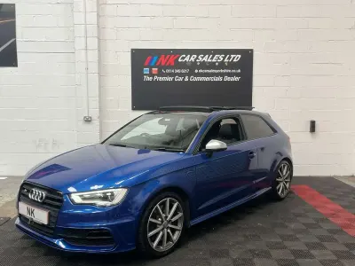 Used Audi S3 Sportback Performance 300 HP (220 kW) 2015 Blue Hatchback