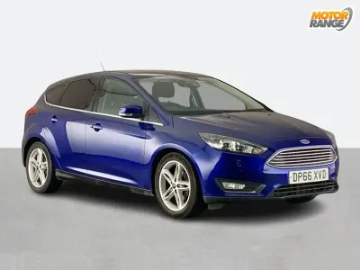 Used Ford Focus Titanium 2016 Blue Hatchback