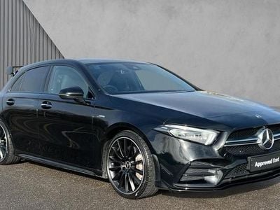 Used Mercedes A35 AMG Premium Plus 306 HP (225 kW) 2022 Cosmos black metallic Hatchback